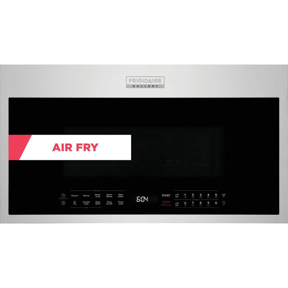 FRIGIDAIRE GALLERY 30 in. 1.9 cu. ft. Over the Range Microwave in Stainless Steel with Air Fry, Smudge-Proof Stainless Steel