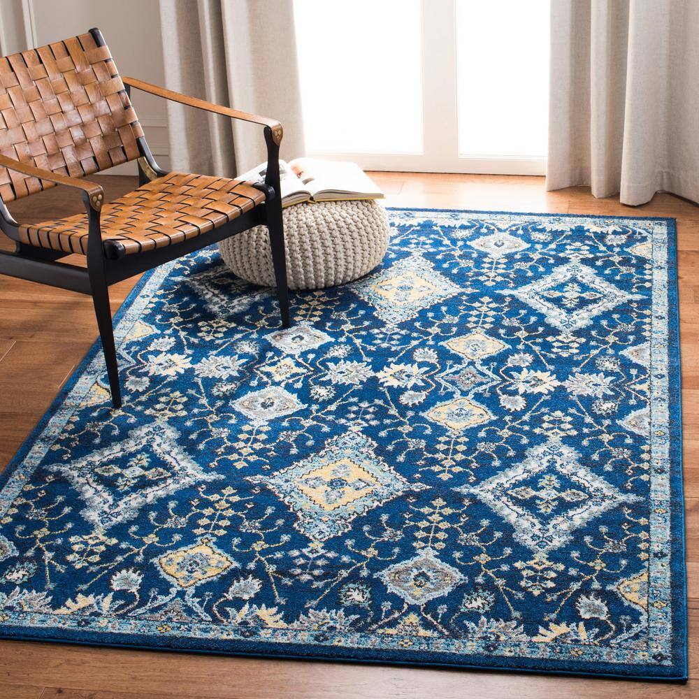 Royal Ivory High Pile Synthetic 4' x 6' Rectangular Rug