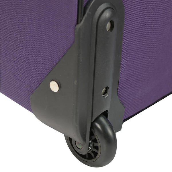 U.S. Traveler Vineyard 4-Piece Soft side Luggage Set, Purple