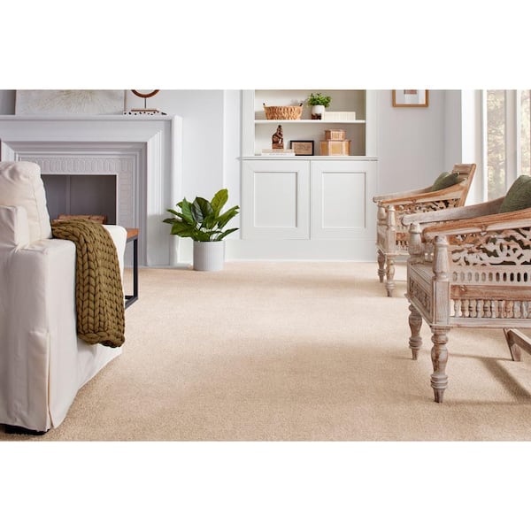 Appreciate II  - Bliss - Beige 58 oz. Triexta Texture Installed Carpet