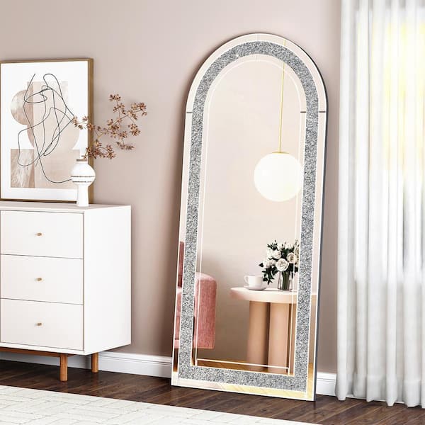dubbin 31.5 in. W x 70.9 in. H Arch-Top Glass Full Length Mirror