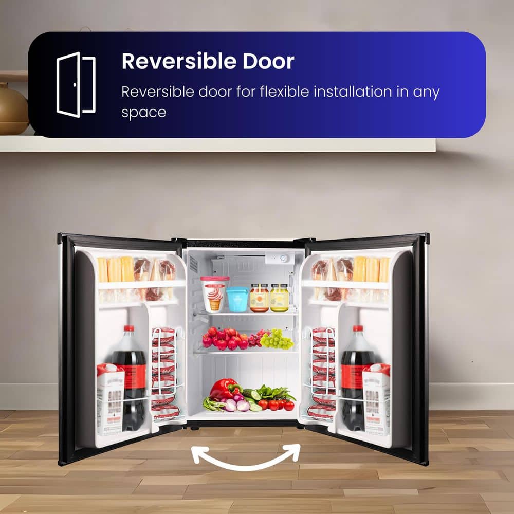 Compact Stainless Steel 2.6 cu.ft. RV Refrigerator
