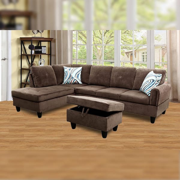 Linen Rectangle Sectional Sofa