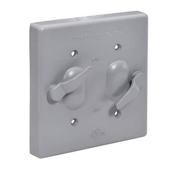 Southwire Weatherproof Heavy-Duty Toggle/Switch Double Gang Cover