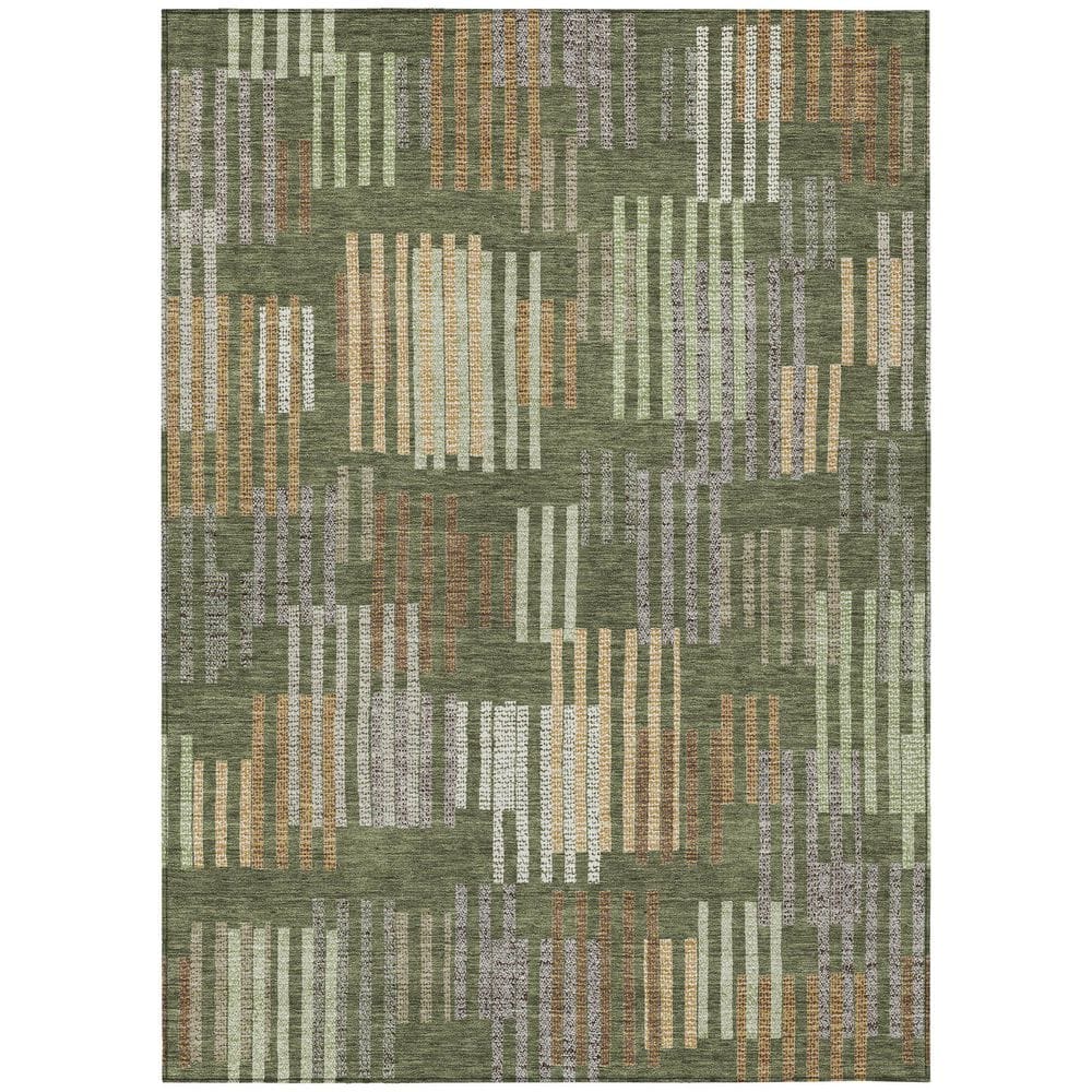 Chantille Machine Washable Indoor/Outdoor Abstract ACN2598 Olive 9 ft. x 12 ft. Area Rug price history on PriceWatchPro