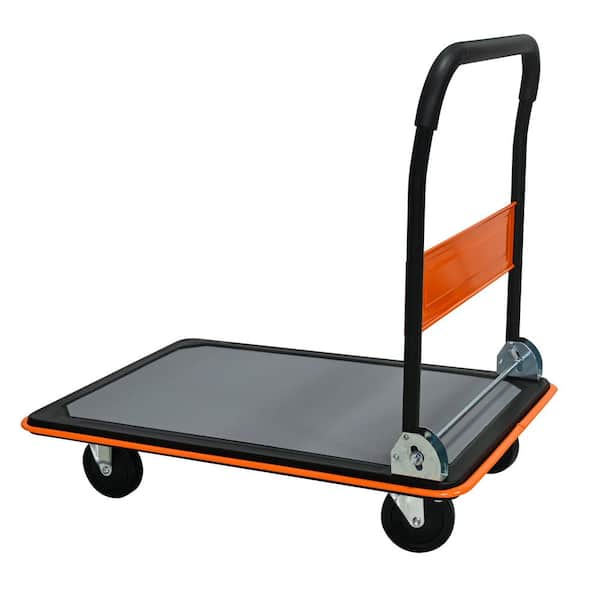 Orange 660lbs Heavy Duty Platform Hand Truck