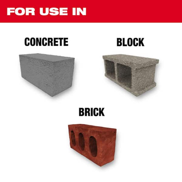1/2 in. x 16 in. x 18 in. Carbide Hammer Drill Bit for Concrete, Stone, Masonry Drilling