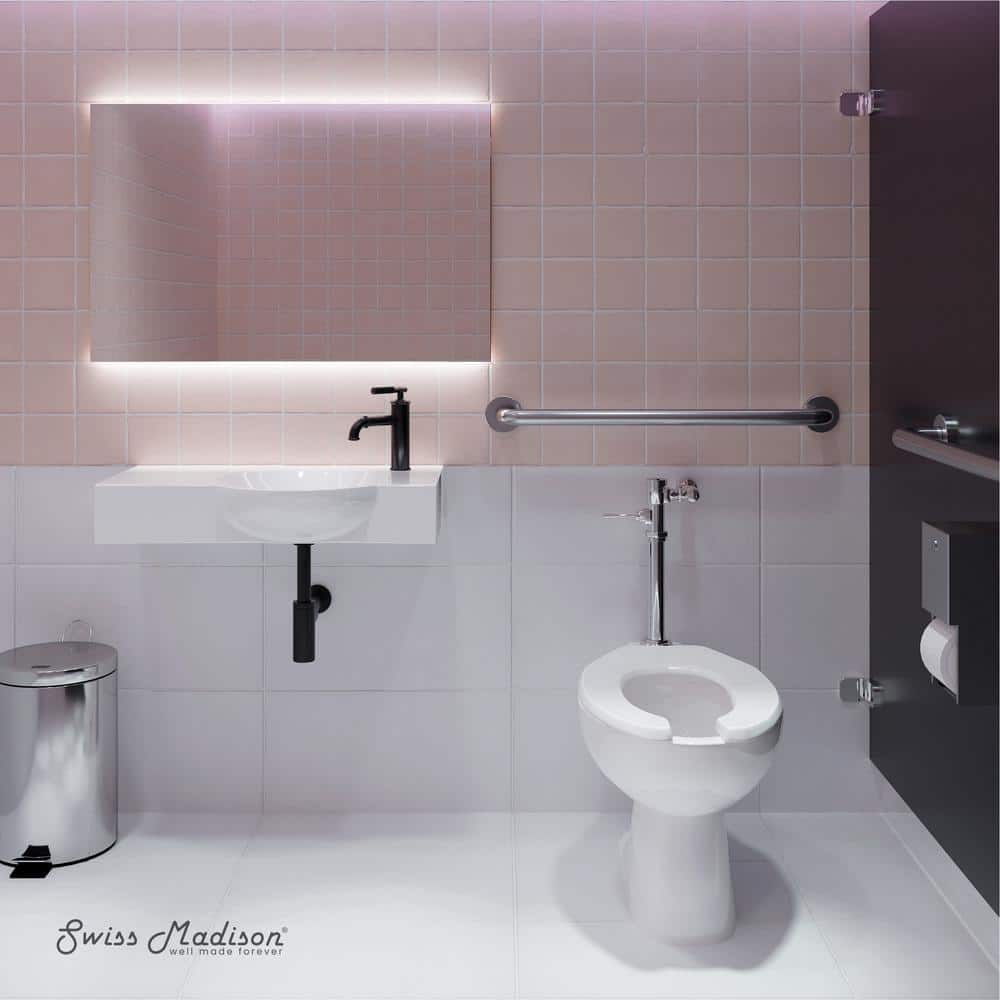 Sirene Glossy White Ceramic Comfort Height Elongated Toilet Bowl