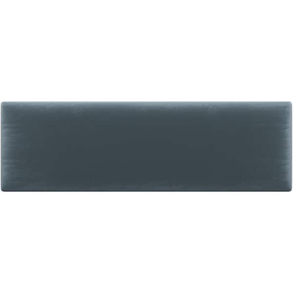 VANT Plush Velvet Antique Blue Twin-King Upholstered Headboards/Accent Wall Panels