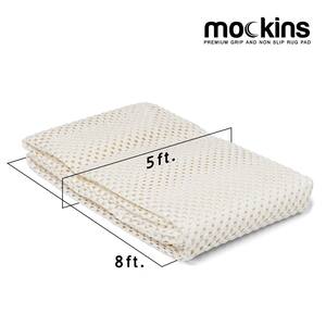 5 ft. x 8 ft. Premium Grip and Non-Slip Rug Pad in White
