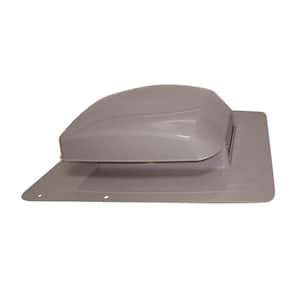 50 sq. in. Net Free Area Weathered Gray Plastic Roof Vent