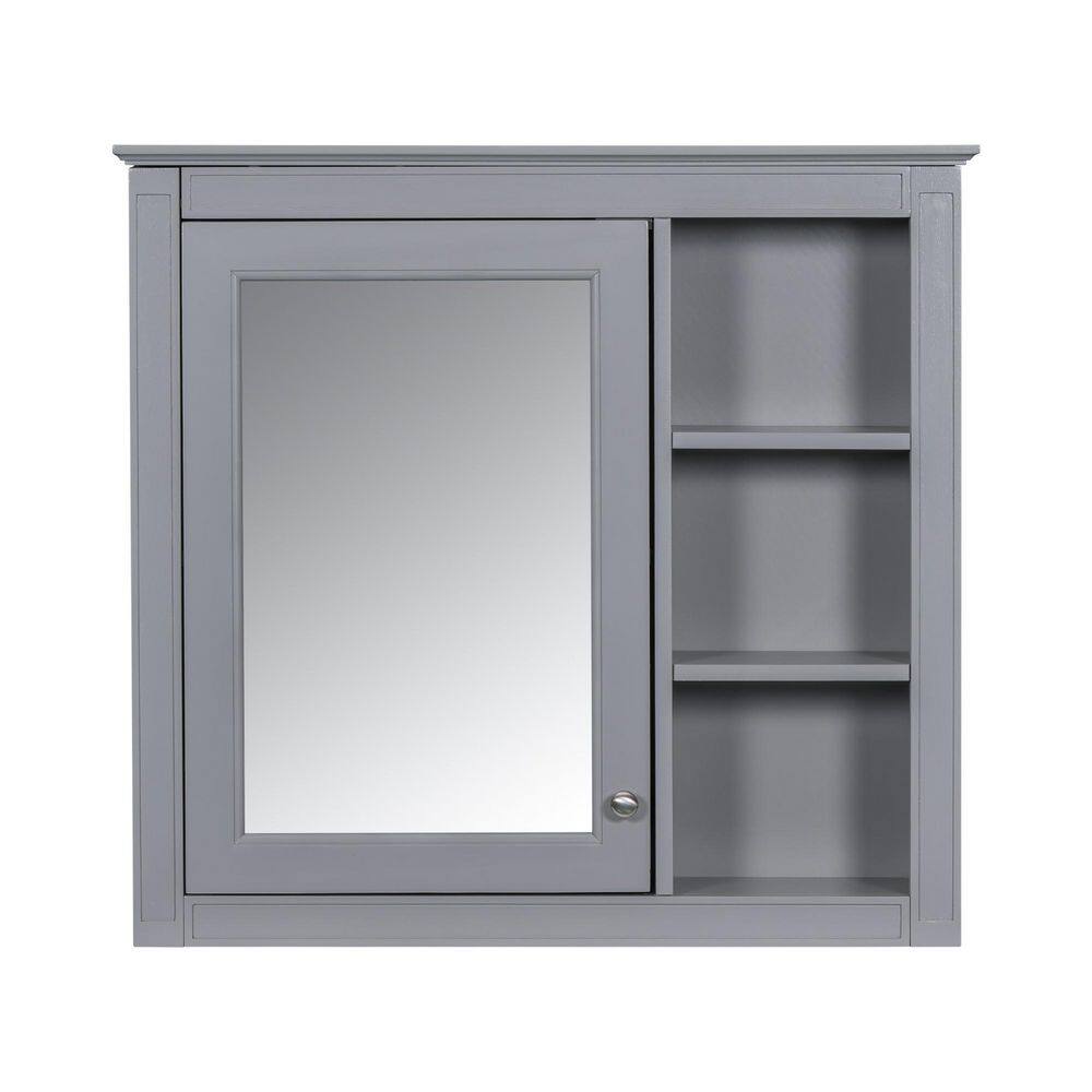 Avex Grey 30 in. W x 28 in. H Rectangular MDF Medicine Cabinet with Mirror price history on PriceWatchPro
