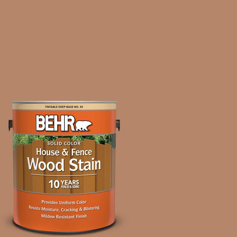 1 gal. #SC-158 Golden Beige Solid Color House and Fence Exterior Wood Stain