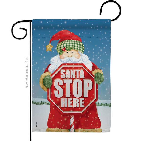 3' x 2' Santa Please Stop Here Flag Xmas Party Father Christmas Flags Banner 