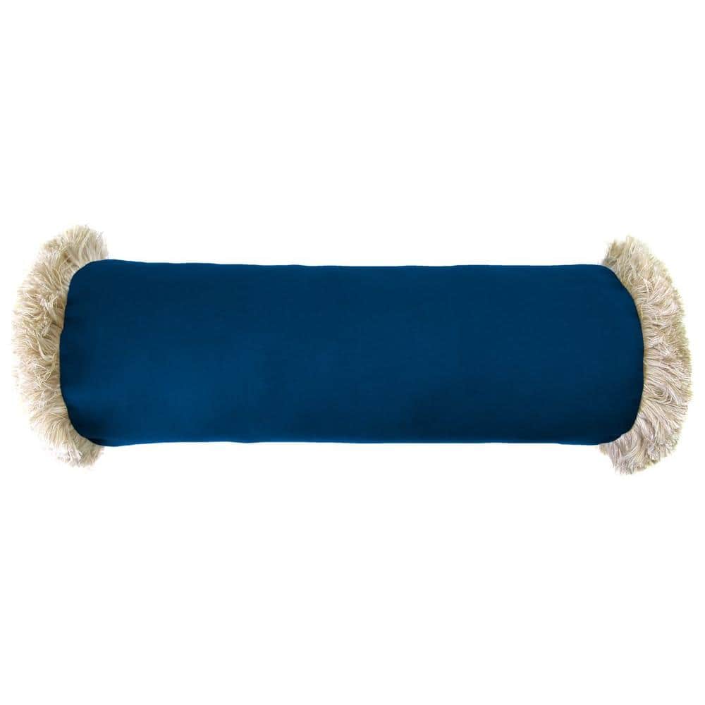 Jordan Manufacturing Sunbrella 7 in. x 20 in. Canvas Navy Bolster