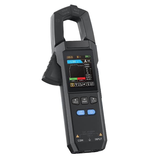 Lukyamzn Digital Clamp Meter Multimeter 9999 Counts TRMS, 600 Amp Curve Recording Amp Meter