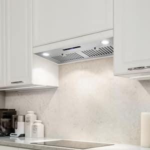 30 in. Insert Range Hood with Soft Touch Controls, 3-Speed Fan, LED Lights and Permanent Filters in Stainless Steel