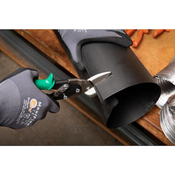 Cisailles Wiss USA M2R Green Grip Metal Master Snips - Avec Étui En Cuir, Neuf