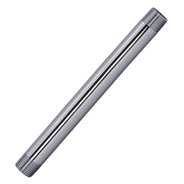 1/2 in. x 8 in. IPS Brass Pipe Nipple in Polished Chrome