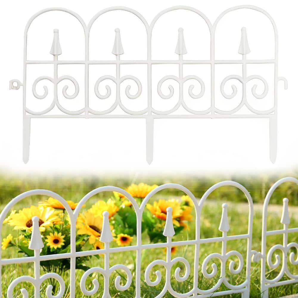 Agfabric 23 in. W x 9 in. H White PVC Vintage Style Decorative Border ...