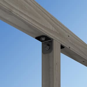 Outdoor Accents Avant Collection ZMAX, Black Powder-Coated 90-degree Angle for 4x Lumber