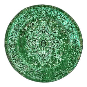 Reiko Vintage Persian Green 6 ft. Round Rug