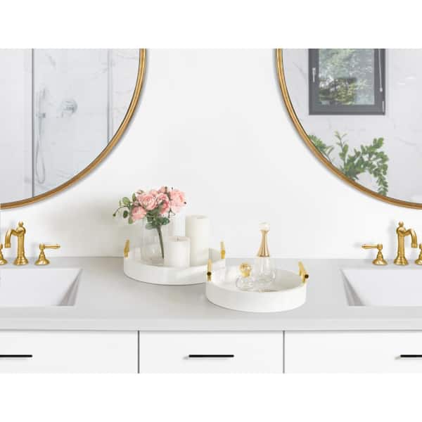 Kate and Laurel Lipton White Decorative Tray