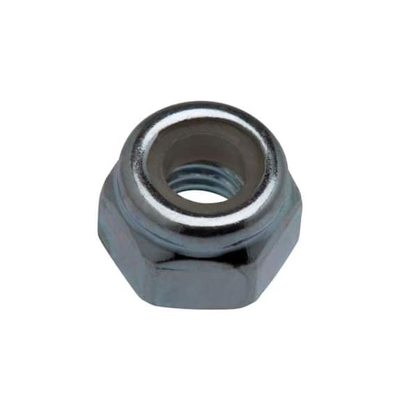 #10-24 Zinc Plated Nylon Lock Nut (100-Pack)
