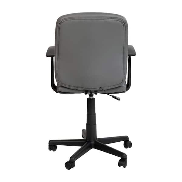 Grey quilted office discount chair