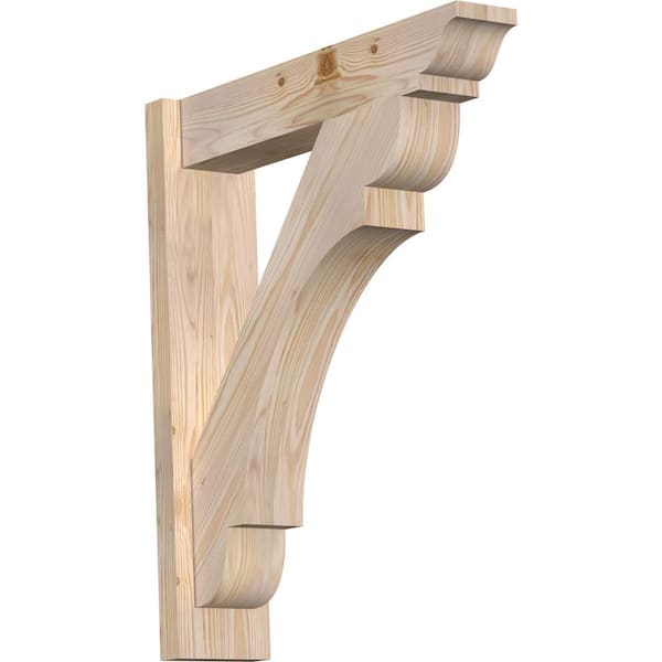 Ekena Millwork 6 in. x 28 in. x 24 in. Douglas Fir Olympic Traditional Smooth Outlooker