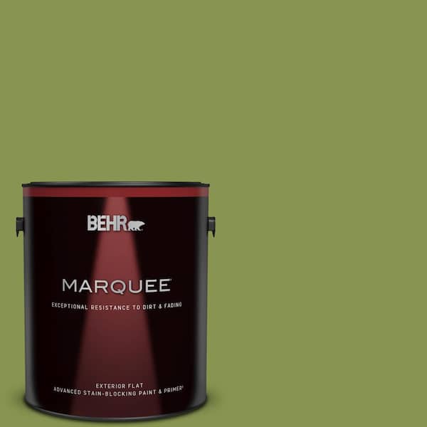 BEHR MARQUEE 1 gal. #M360-6 Bold Avocado Flat Exterior Paint & Primer