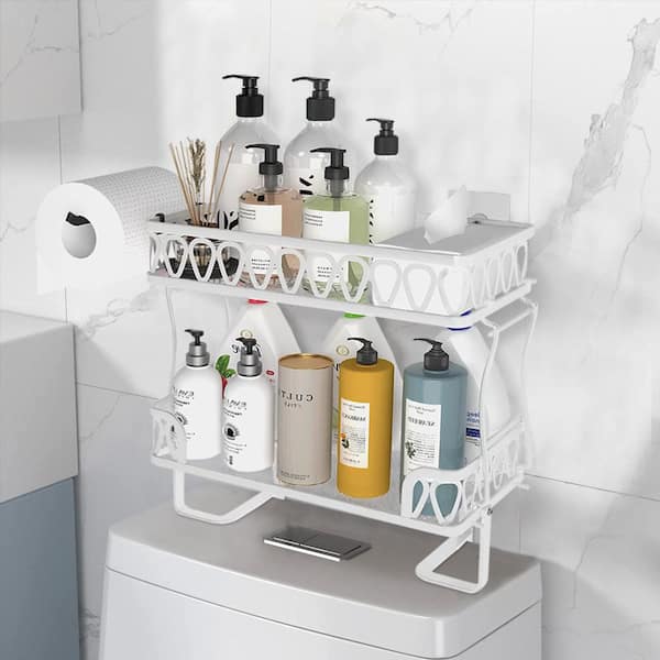 Sarvatr Shower Caddy Hanging Bathroom Organizer with Two Shelves