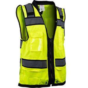 PIP Large ANSI Type R Class 2 Hi-Vis Yellow Two-Tone 11-Pocket Tech ...