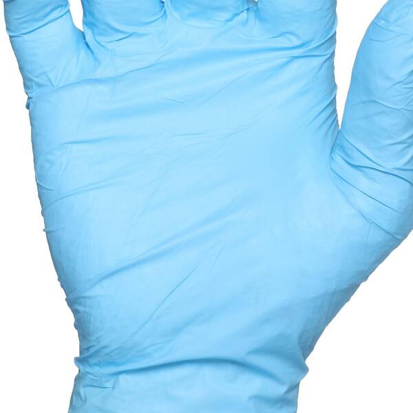 nitrile gloves lightly powdered