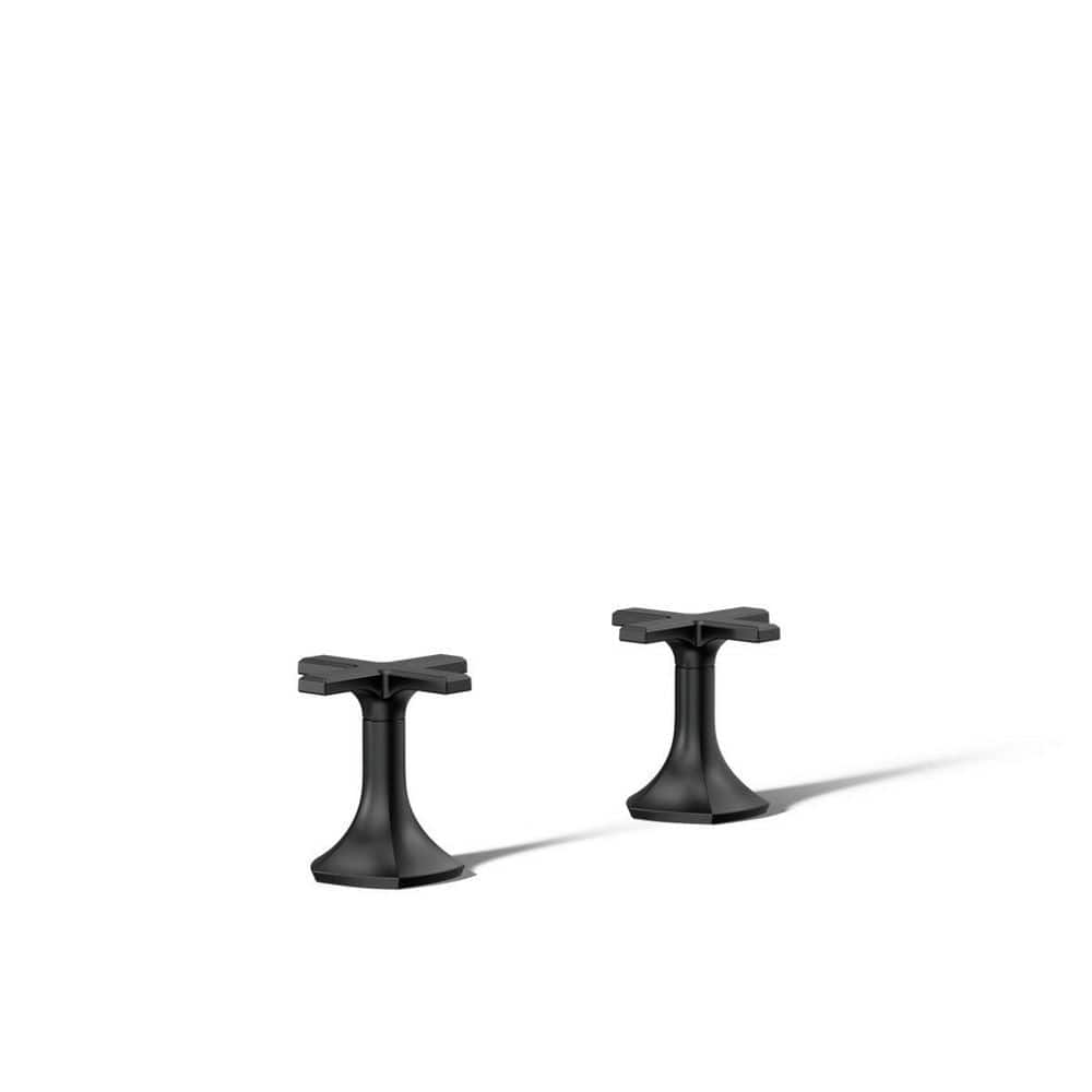 Occasion Deck-Mount Cross Bath Faucet Handles, Matte Black price history on PriceWatchPro