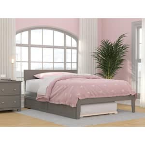 Boston Grey Full Bed with Twin Trundle