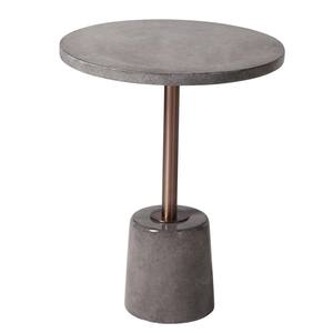 faux concrete end table