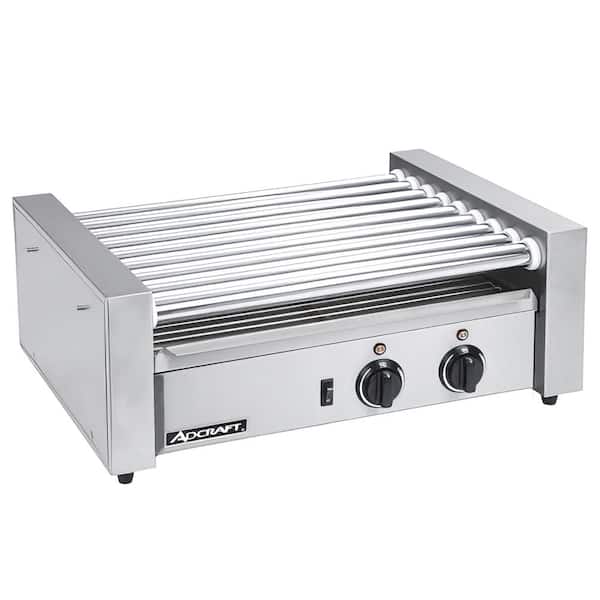 Adcraft Silver Commercial 9 Roller Hot Dog Roller Grill