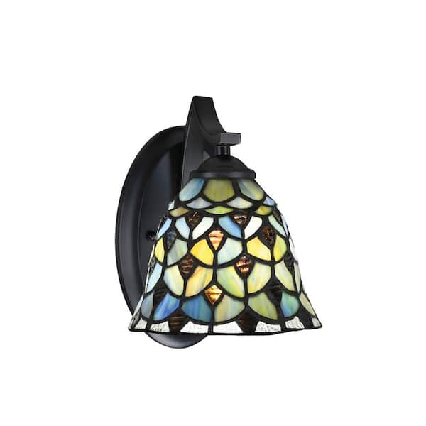 Unbranded Cleveland 1-Light Matte Black Wall Sconce