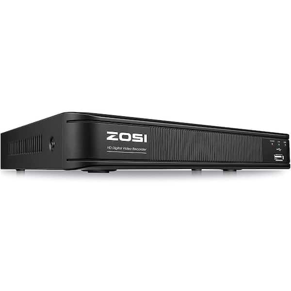 ZOSI 8-Channel 1080p Plug-in Surveillance DVR Recorder No Hard Drive for HD-TVI, CVI, CVBS, AHD 720p/1080p 5MP CCTV Camera