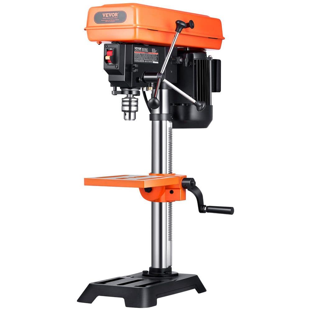 10 in. Benchtop Drill Press, 6.2A with 610 / 940 / 1500 / 2150 / 2800 RPM Adjustable Speed, 0-45° Worktable, LED Light price history on PriceWatchPro