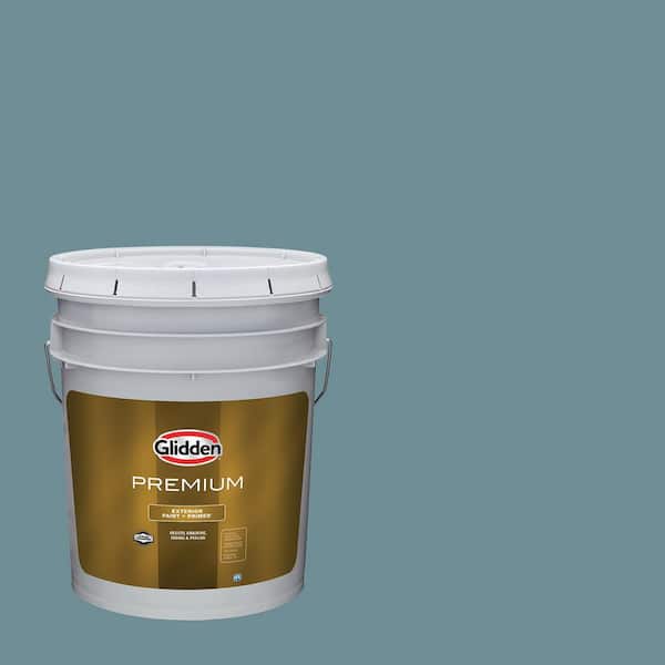 Glidden Premium 5 gal. Baritone PPG1149-5 Satin Exterior Latex Paint