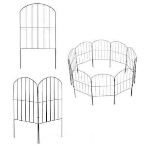 24 in. x 13 in. Garden Fence for Landscaped Yard Path Edge, Metal Fence, Arched (Pack of 25)