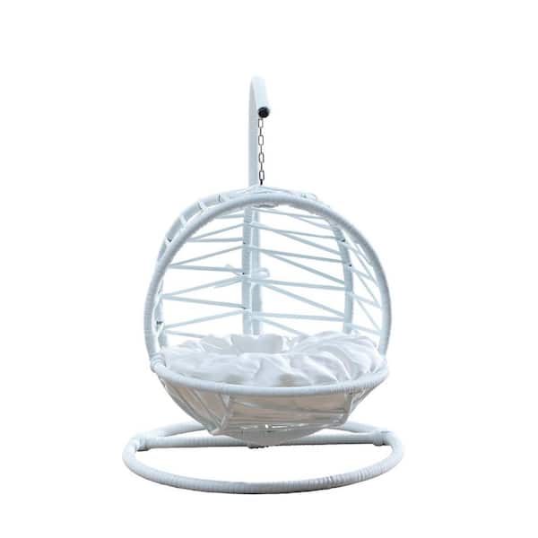 cenadinz White Cat Bed Cat rocking Chair for Small to Medium Cat(26-40 lbs.)