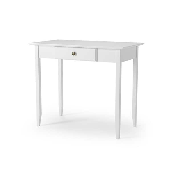 Camaflexi White Shaker Vanity Table with Drawer 30.5 in. x 36 in. x 20 in.