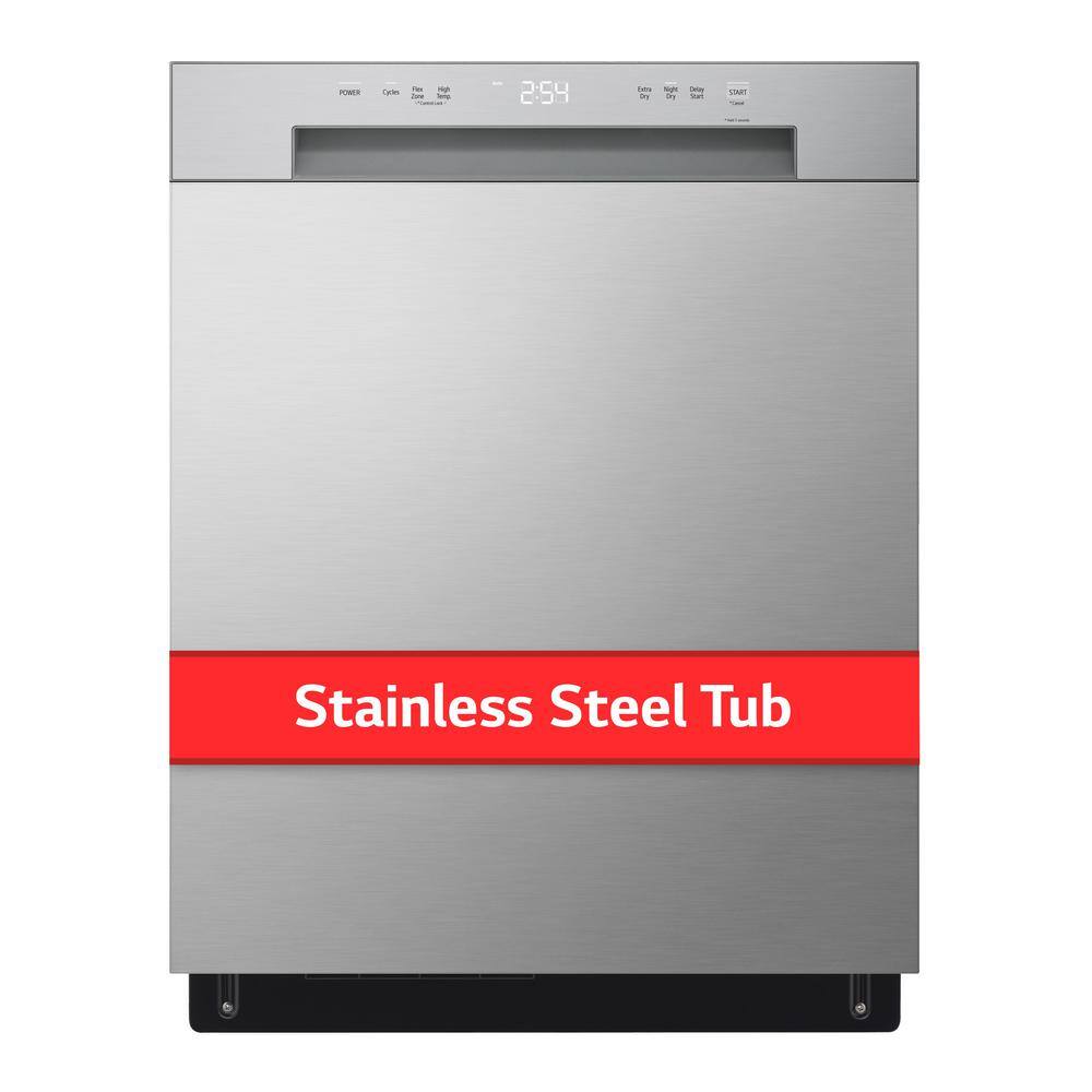 Reviews For Lg 24 In Stainless Look Front Control Dishwasher With Stainless Steel Tub And 6959