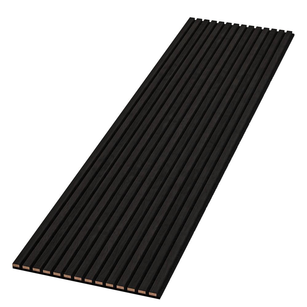 94 in. x 23.6 in x 0.8 in. Acoustic Vinyl Wall Cladding Siding Board in Black Color (Set of 2-Piece) price history on PriceWatchPro