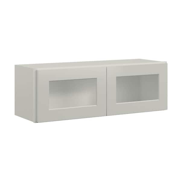 36 in. W x 12 in. D x 12 in. H in Shaker Dove Plywood Ready to Assemble Wall Cabinets without Glass