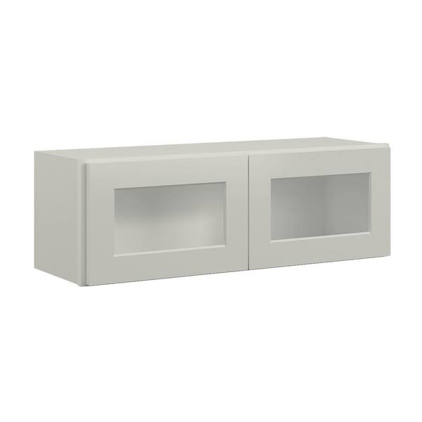 36 in. W x 12 in. D x 12 in. H in Shaker Dove Plywood Ready to Assemble Wall Cabinets without Glass