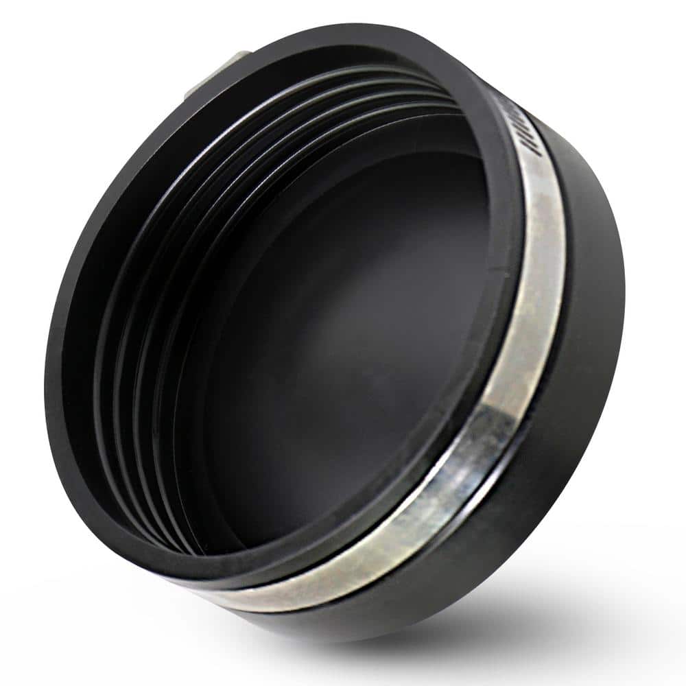 PLUMBFLEX 4 in. PVC Flexible Pipe Cap with Stainless Steel